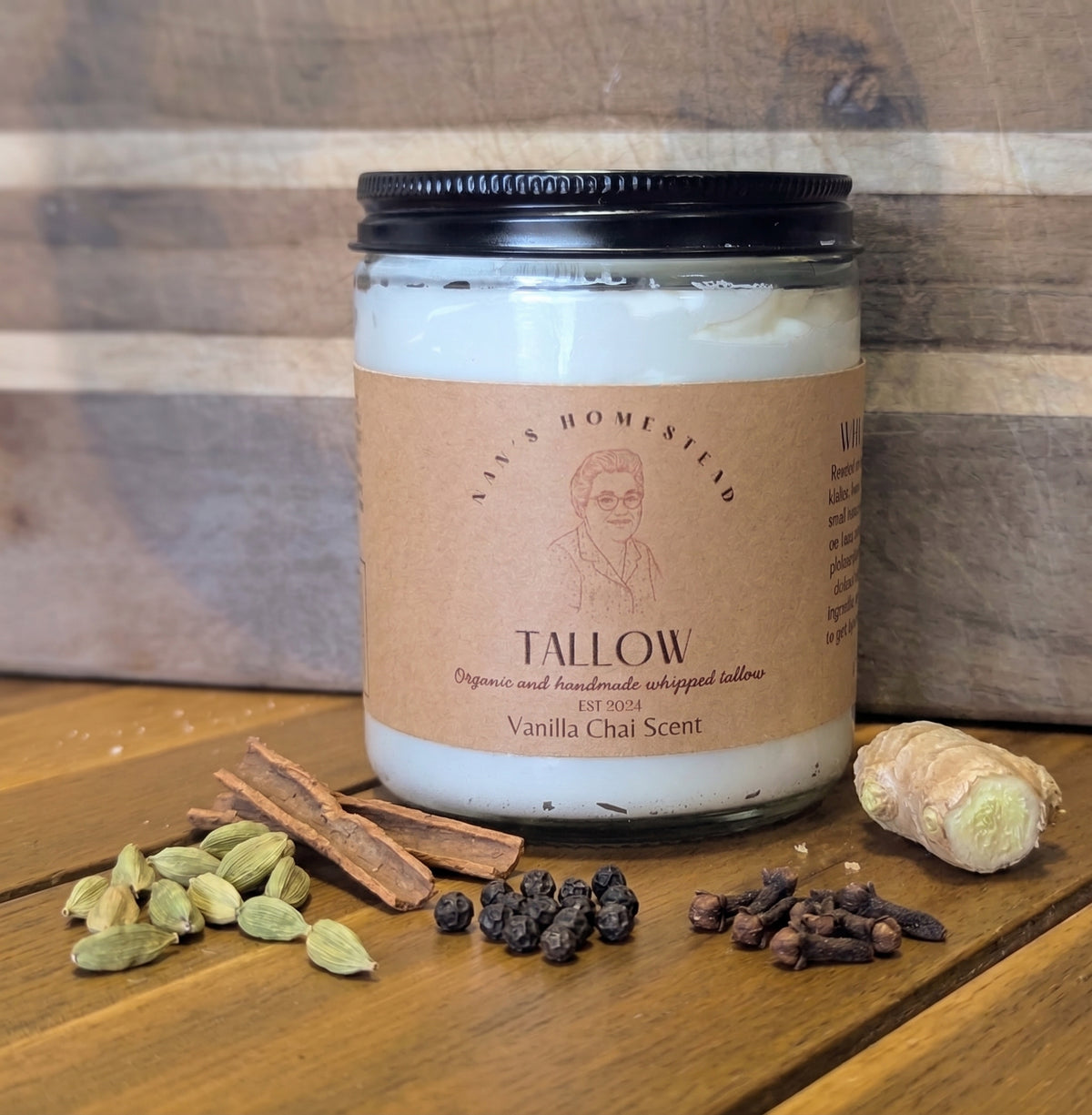 Spiced Vanilla Chai Whipped Tallow