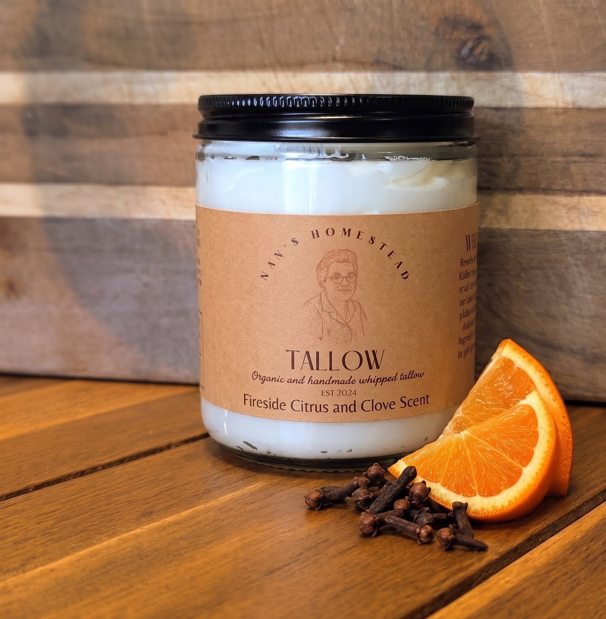 Fireside Citrus & Clove Tallow